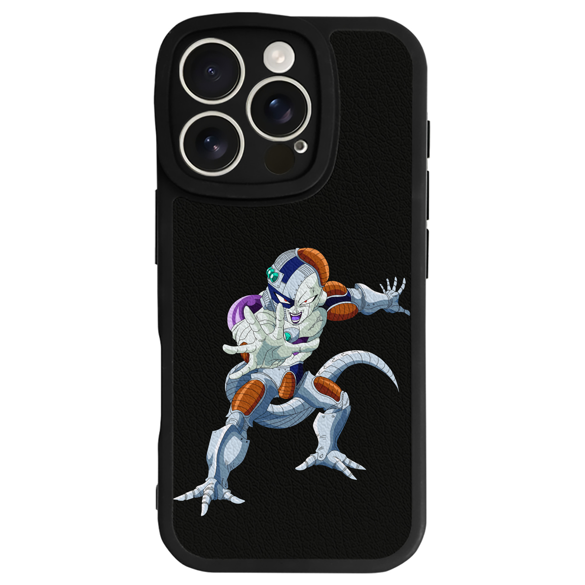 （画像用） ドラゴンボール フリーザ DRAGON BALL Frieza 【iPhone 16シリーズ対応】シリコンスマホケース（レザー調） 材質：シリコン
